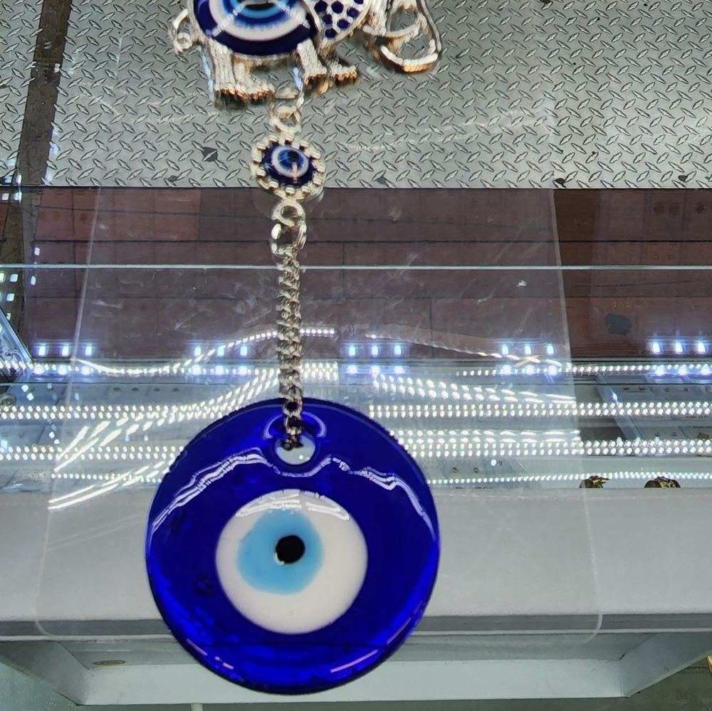 Brand New Evil Eye 3 Elephant with sunflower wall hanging - Picture 3 of 5